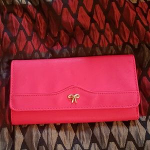 Hot pink wallet